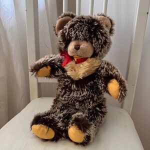 Retro vintage 1970s bear toy from Hong Kong, teddy bears 70s rare stuffed animal